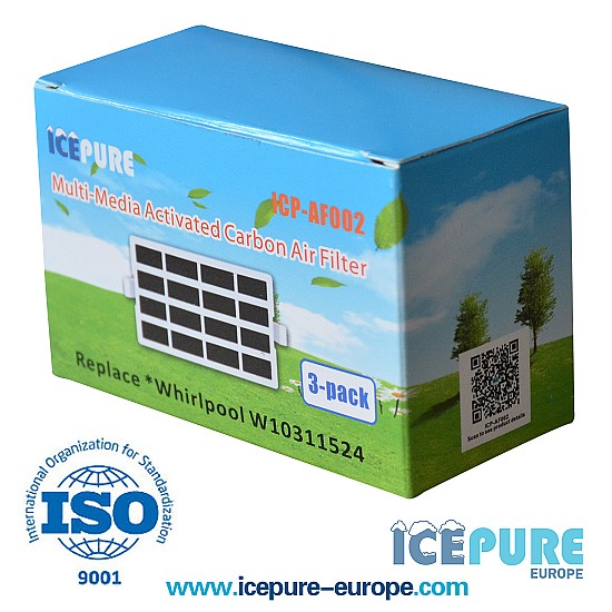 Icepure ICP-AF002 Voor Bauknecht Microban HYG001 Luchtfilter (3-Pack)